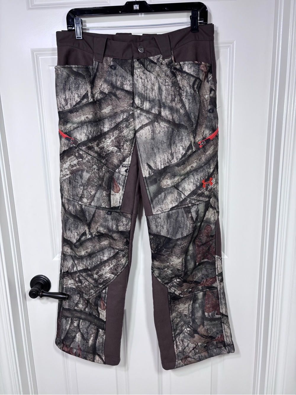 Under Armour Mossy Oak Fleece Lined Camouflage Hunting Pants Youth XL